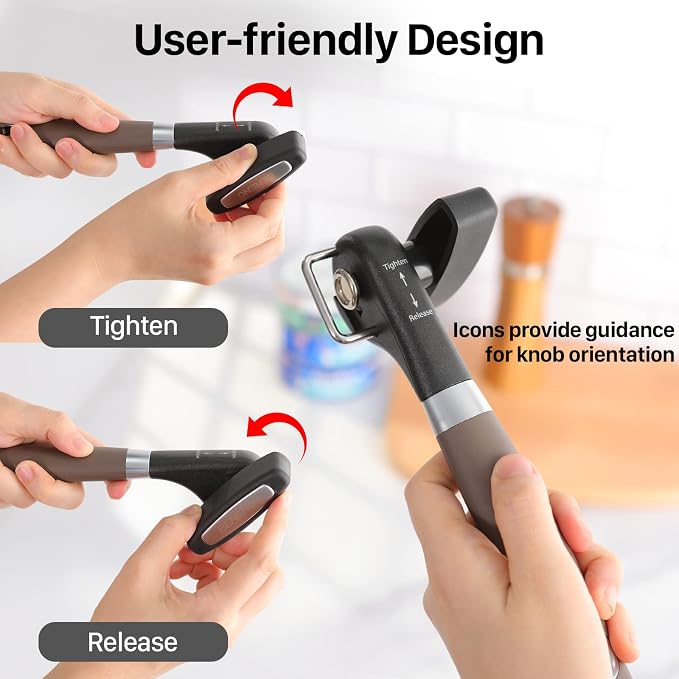 Beneno Can Opener, Manual Side Safe Cut Can Opener Smooth Edge - Image 5