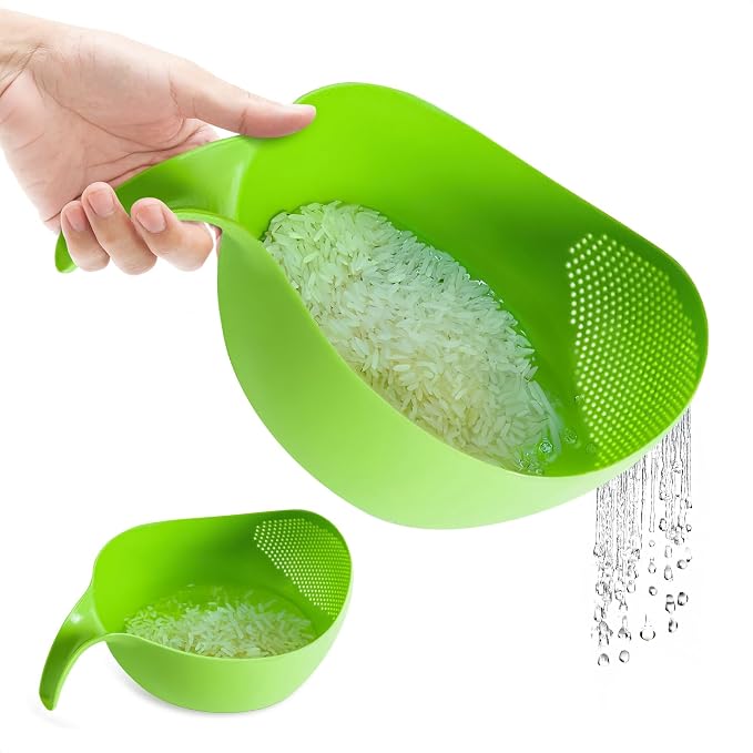 Rice Strainer with Handle by V-TOWER