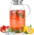128oz Glass Pitcher with Lid, 1 Gallon Glass Water Pitcher Hot/Cold Water Jug by Liuruiyu