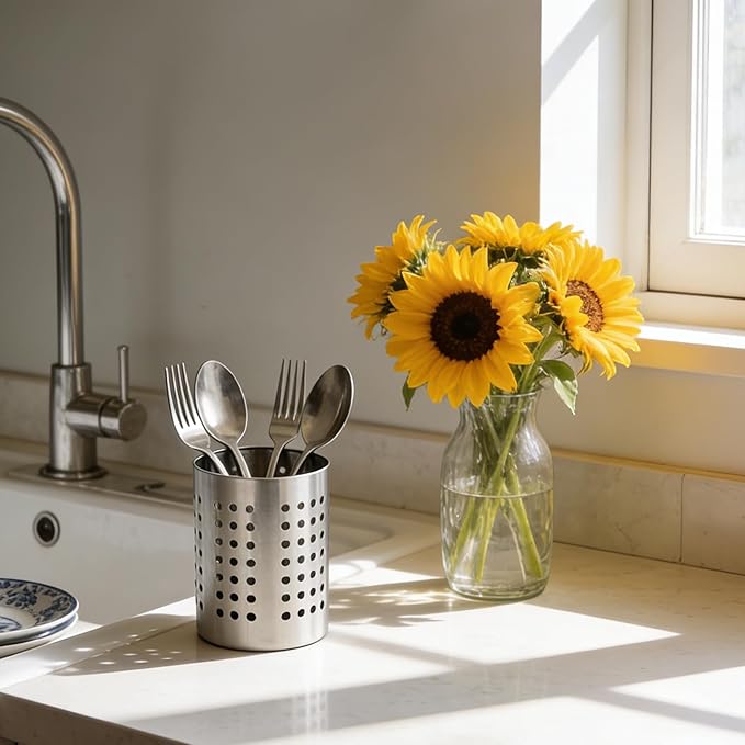 2PCS Stainless Steel Utensil Holder and Utensil Drying Holder, as a Kitchen - Image 7