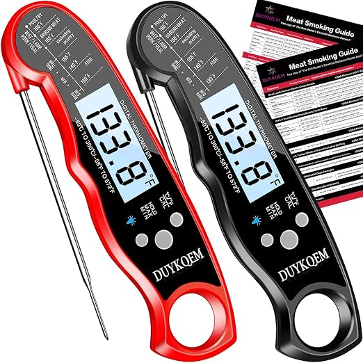 Instant Read Digital Meat Thermometer Waterproof Kitchen Cooking Food by DUYKQEM