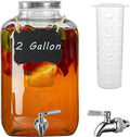 2 Gallon Glass Drink Dispenser by Galssmaic