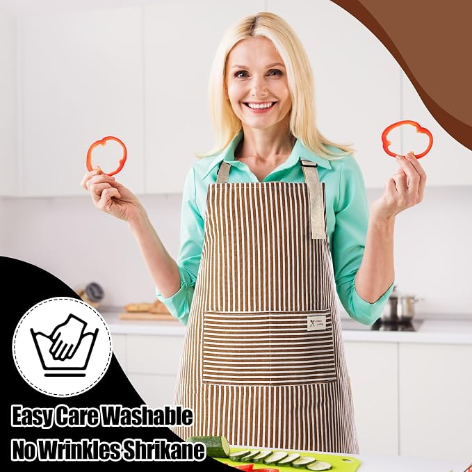 Janmercy 24 Pcs Aprons for Women Men - Image 5