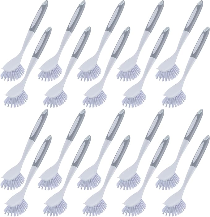 Hsei 20 Pcs Gray Kitchen Scrub Dish Brush Bulk by Hsei