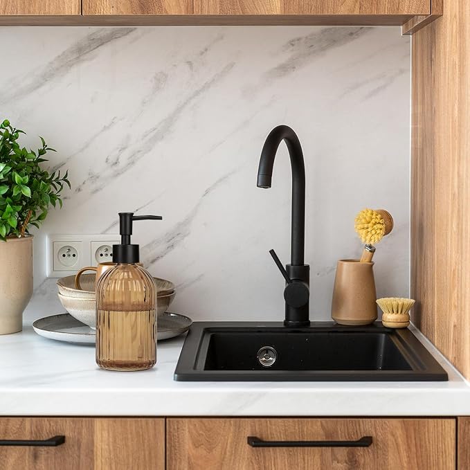 Glass Soap Dispenser with Plastic Pump, Hand Soap Dispenser - Image 5