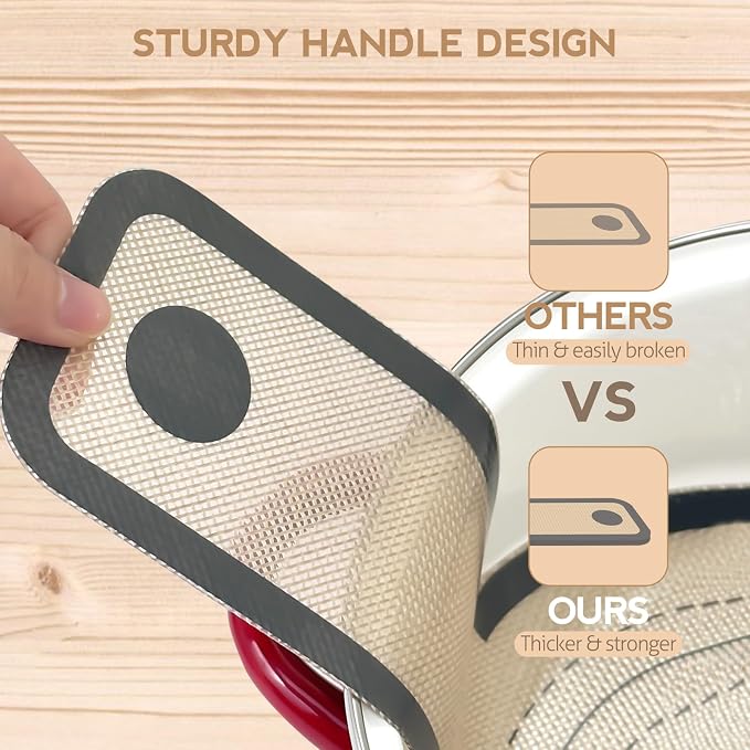 Silicone Bread Sling for Dutch Oven, Non-Stick & Easy to Clean Bread Baking Mat - Image 6