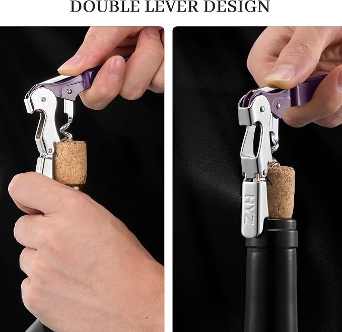 HYZ 2-Pack Wine Opener Waiter Corkscrew, Professional Wine Key - Image 4