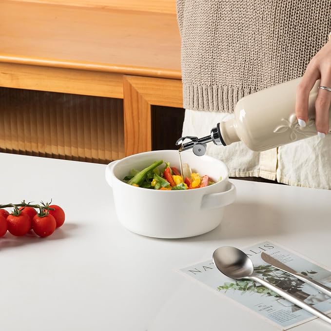 Sweejar Ceramic Olive Oil Dispenser Bottle - Image 2