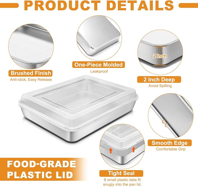 Stainless Steel Baking Pan - Image 3