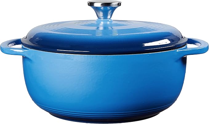Lodge 4.5 Quart Enameled Cast Iron Dutch Oven - Image 2