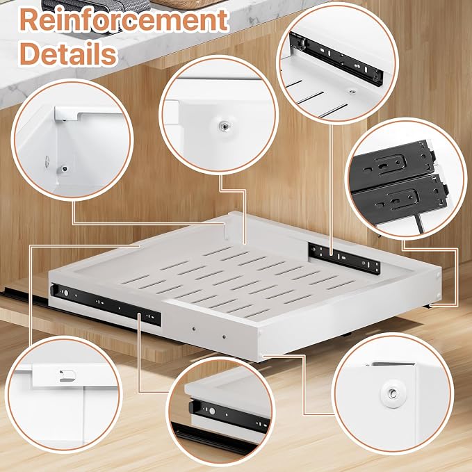 1 Pack Pull out Cabinet Organizer, Width Depth, - Image 9