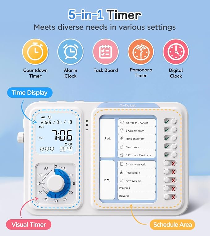 3-in-1 Visual Timer & ADHD Tool - Image 2