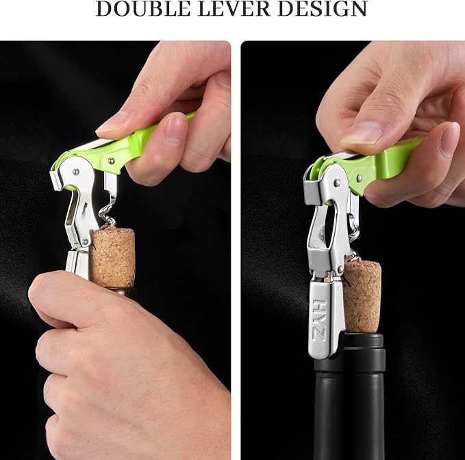 HYZ 2-Pack Wine Opener Waiter Corkscrew, Professional Wine Key - Image 5