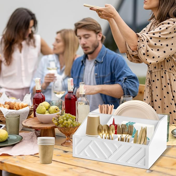 Ukonvi Paper Plate Dispenser, Paper Plate Holder - Image 2