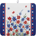 4th of July Dish Drying Mats for Kitchen Counter Patriotic Star Microfiber by Kawani