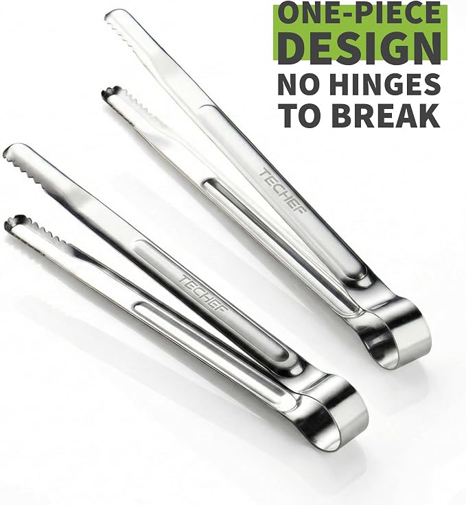 TECHEF Kitchen Shears With 2 Stainless Steel Tongs & Travel Bag, Dishwasher Safe - Image 4