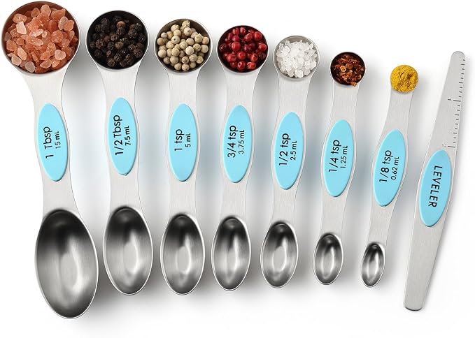 Spring Chef Stainless Steel Magnetic Measuring Spoons Set of 8 - Image 9