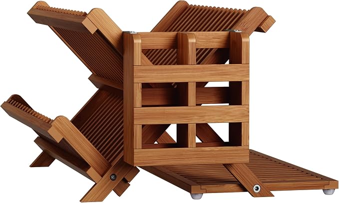 Greenual Teak Dish Drying Rack - Image 7
