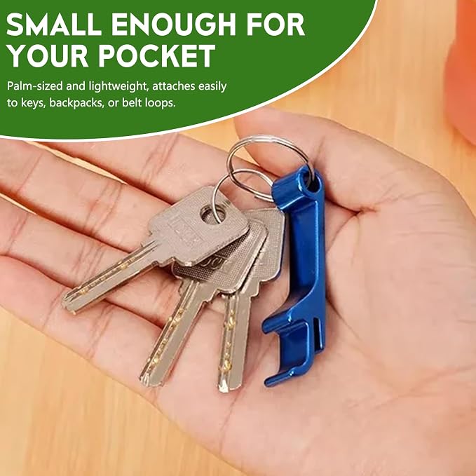 6 Pack Bottle Opener Keychain Set, Colorful Aluminum Alloy Beer Bottle Openers - Image 4