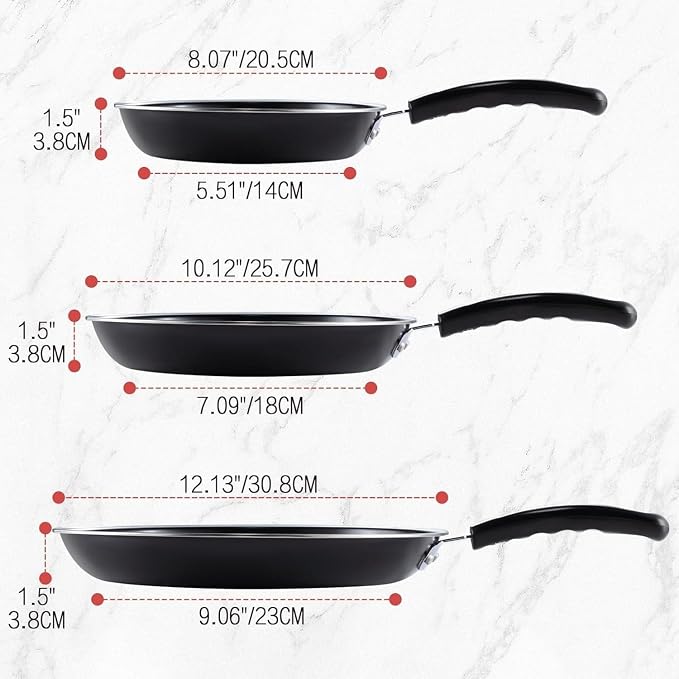 hunnycook Nonstick Frying Pan Set - Image 2