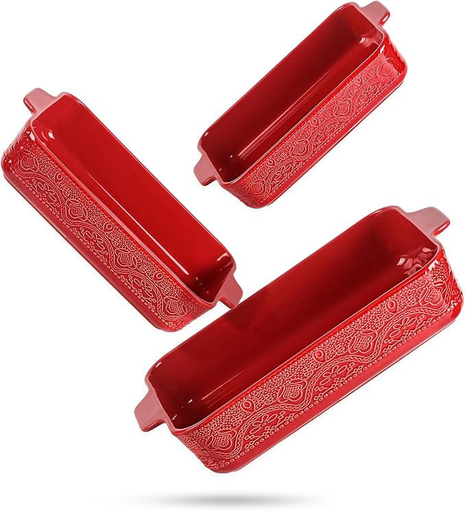 Ceramic Baking Dish Set of 3, Casserole Dishes - Image 9