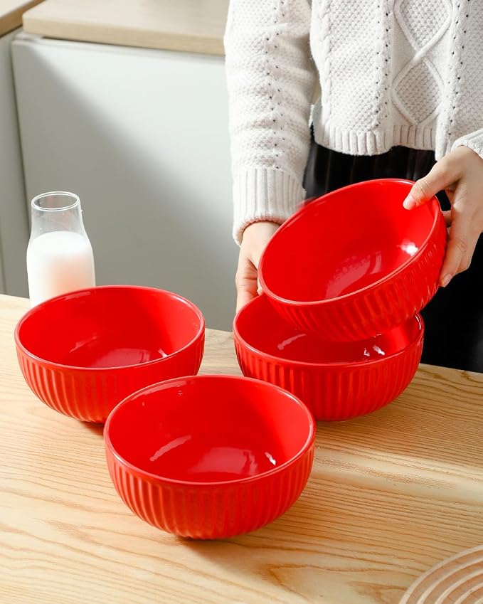 Hasense Large Ceramic Serving Bowls 42 Oz - Image 7