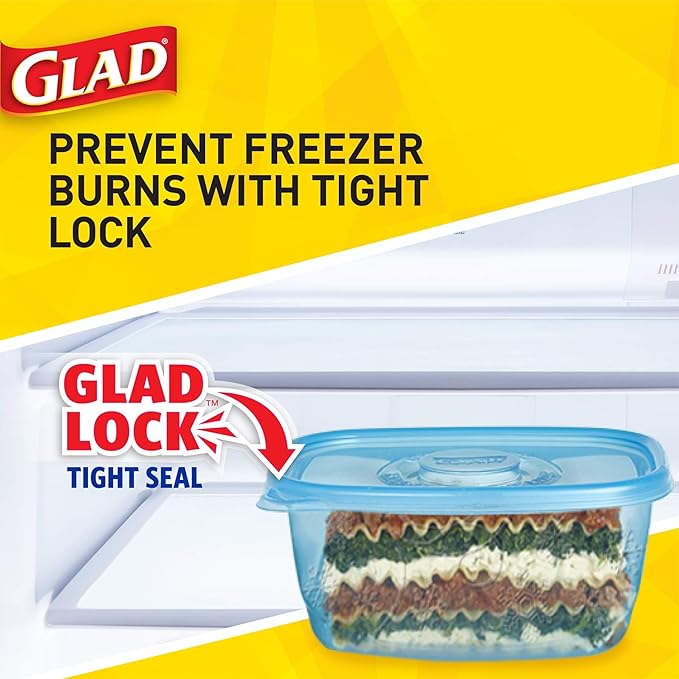 Glad GladWare FreezerWare Food Storage Containers - Image 8