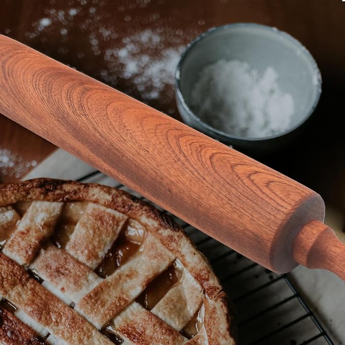 Classic Sapele Wooden Rolling Pin - Image 4