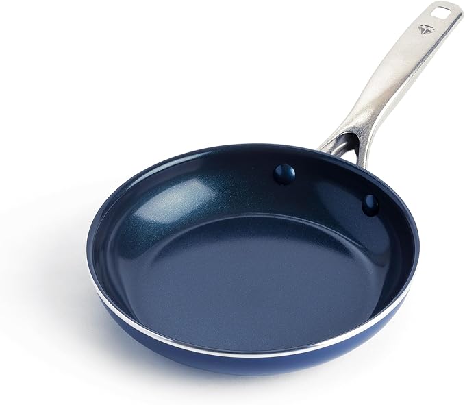 Blue Diamond 8" Nonstick Frying Pan Skillet, Diamond Infused PFAS-Free Ceramic by BlueDiamondCookware