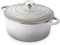 Cast Iron Dutch Oven with Lid – Non-Stick Ovenproof Enamelled Casserole Pot – by Nuovva