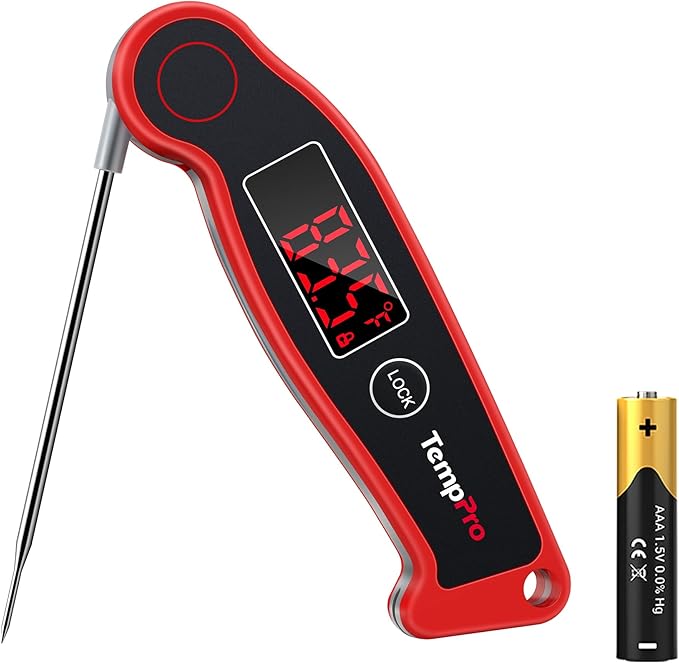 TempPro TP19 Waterproof Digital Meat Thermometer by TempPro