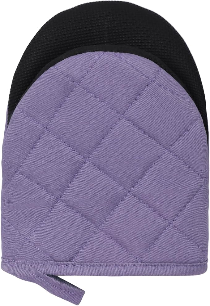Short Oven Mitts, Heat Resistant 500°F, Silicone Grip Kitchen Gloves, Non-Slip - Image 6