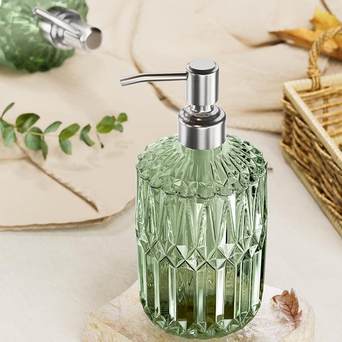 AmazerBath Soap Dispenser, 14.2OZ Refillable Hand Bottles Bathroom Kitchen - Image 5