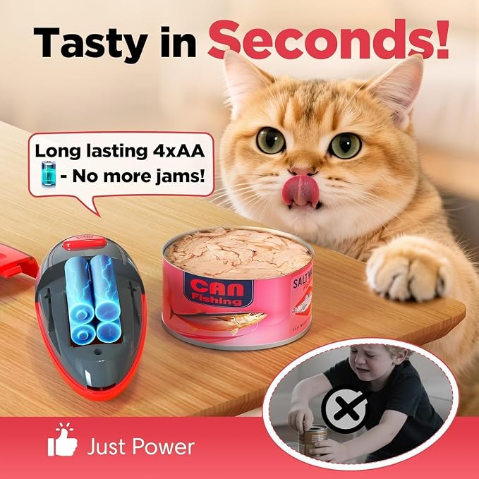 One Touch Electric Can Opener Fits Almost All Can Sizes - Image 9