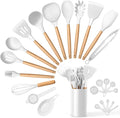 E-far White Cooking Utensils Set by E-far