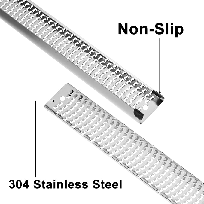 8-Inch Lemon Zester & Cheese Grater 18/8 Stainless Steel Citrus Zester - Image 4