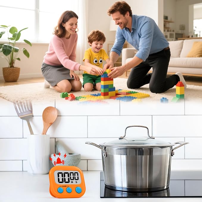 Timer for Kids Teachers Supplies Digital Kitchen Timers for Cooking Large - Image 2
