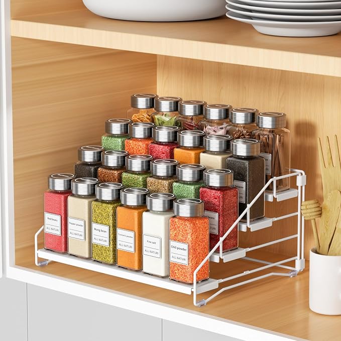 RCHYFEED Spice Rack Organizer for Cabinet, 4 Tier Spice Organization for - Image 8