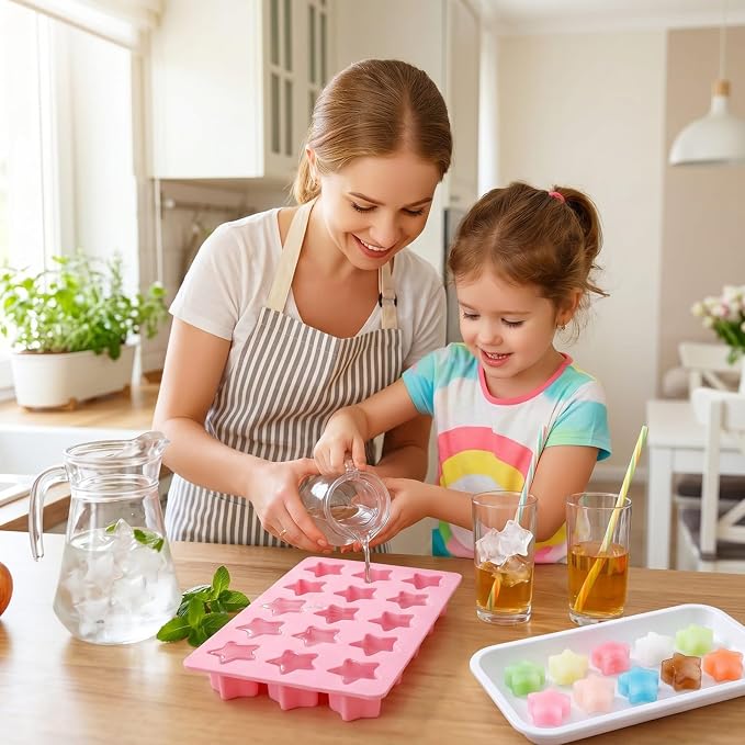 Cute Ice Cube Trays Silicone Chocolate Mold Wax Melt Molds Easy Release Ice - Image 4