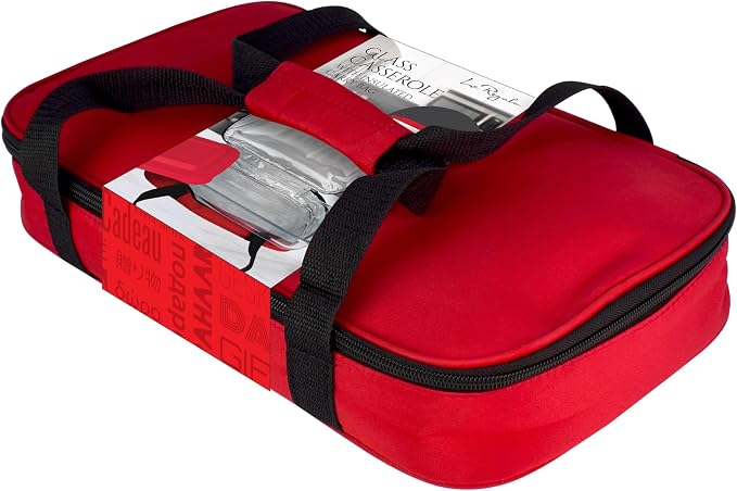 HW1236 Glass Casserole with Insulated Bag, Hiking & Beach Trip-Retains Hot and - Image 4