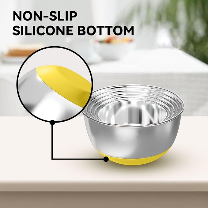 KITEISCAT Stainless Steel Mixing Bowls - Image 6