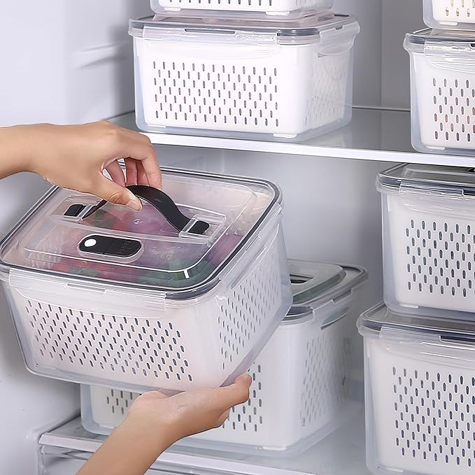 4 Pack Large Fruit Storage Containers - Image 4