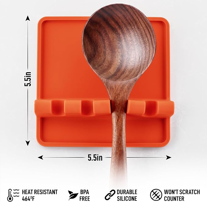 Zulay Kitchen Silicone Utensil Rest - Image 4