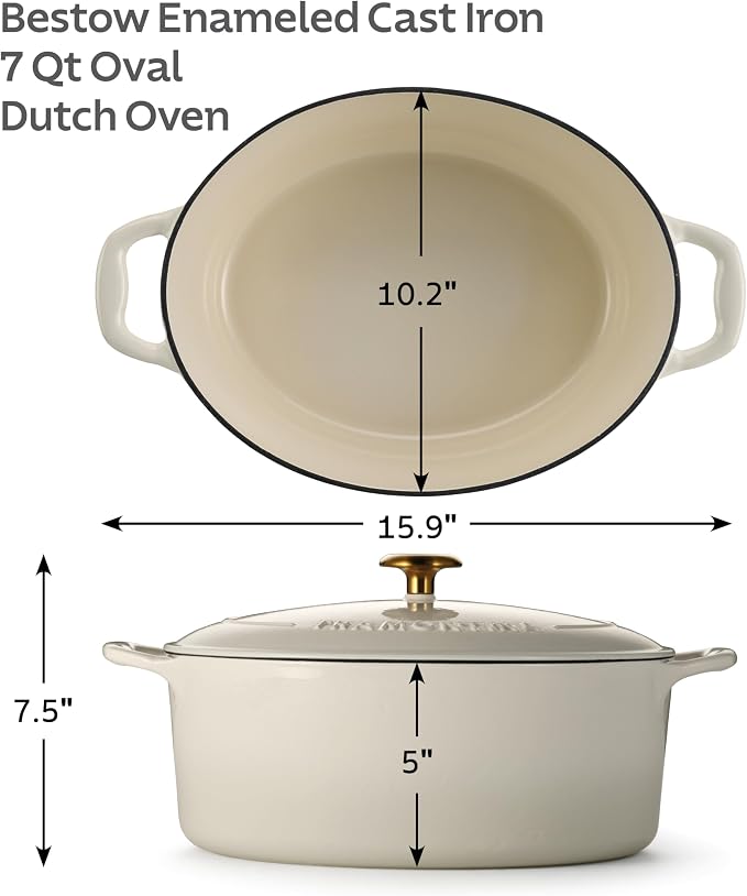 Tramontina Bestow Enameled Cast Iron Oval Dutch Oven Pot - Image 2