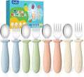 DRKIO 8 Pieces Toddler Utensils Set by DRKIO