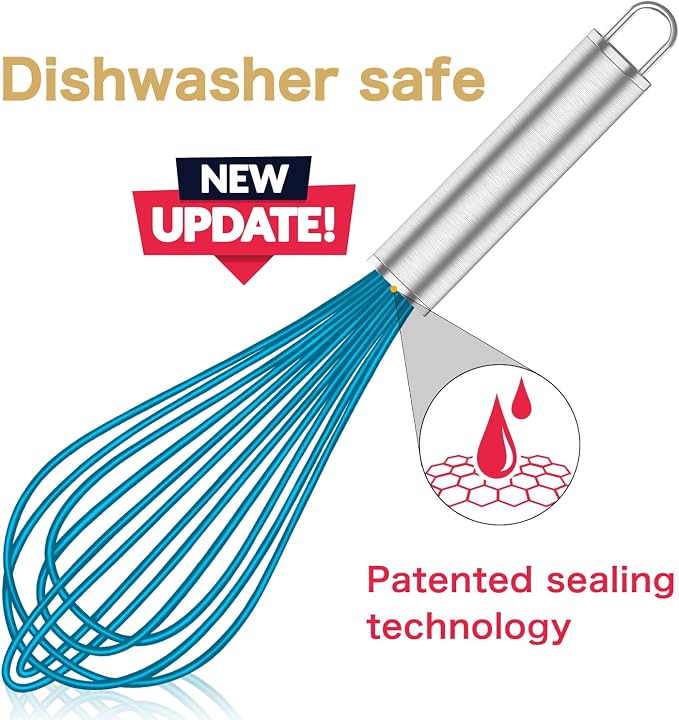 OYV Whisk, Sturdy Stainless Steel Wires Coated in Professional Silicone - Image 2