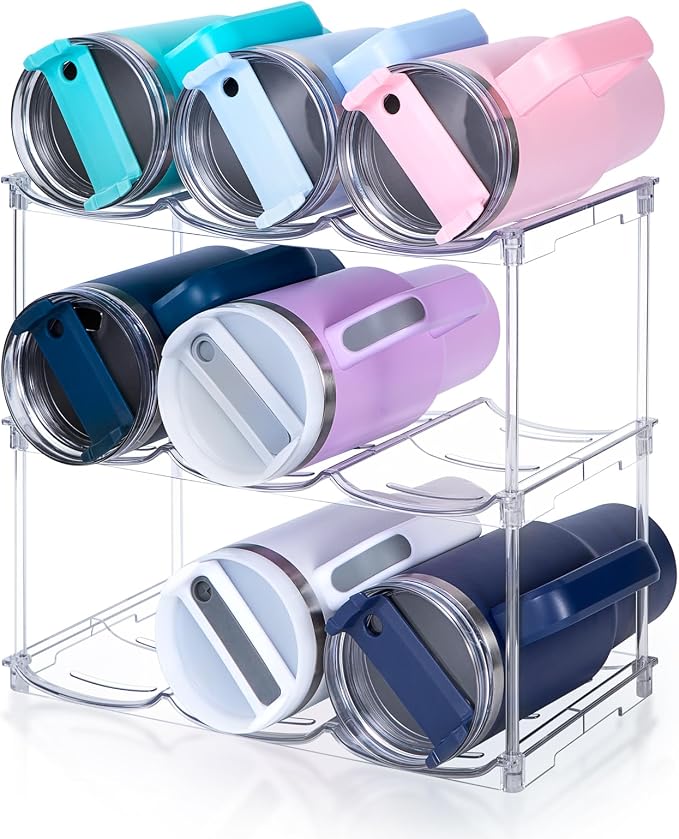 Stackable Water Bottle Organizer by SPOSPO