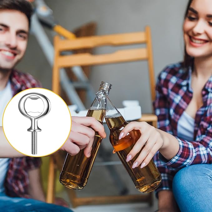 15 PCS Metal Bottle Opener Kit Bulk Stainless Blank Bottle Openers Inserts - Image 4