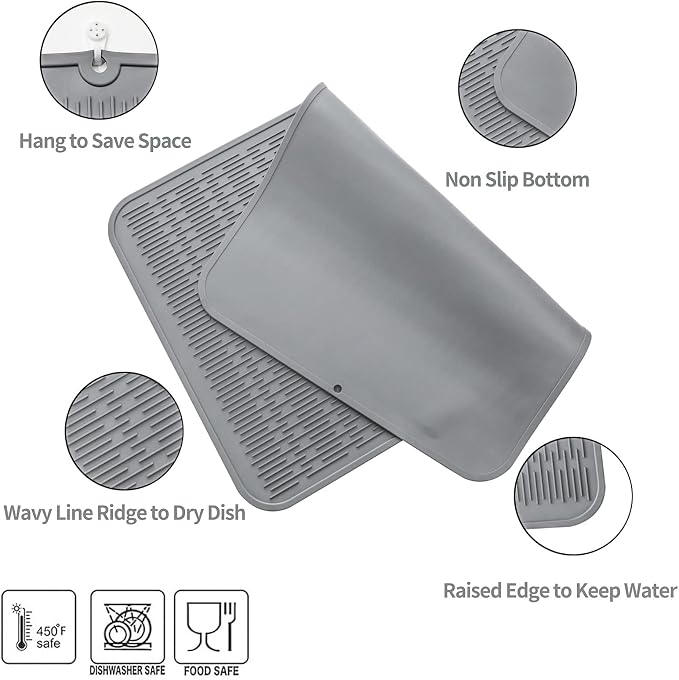 MicoYang Silicone Dish Drying Mat - Image 3