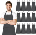 Adjustable Bib Apron 100% Polyester Kitchen Aprons Waterdrop Resistant Aprons by Avalon+Kitchen